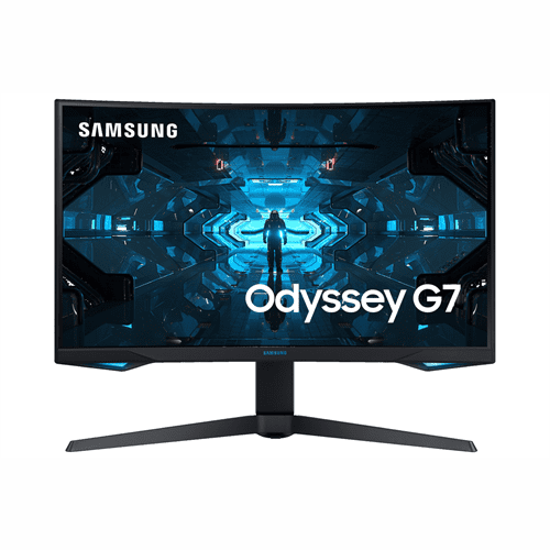 Samsung Odyssey G7 26.9 Inch Lc27G75T Series Qled Wqhd 240Hz G-Sync Compatible Curved Monitor - Screen Size (Inch) 26.9", Display Type Va, Resolution 2560 X 1440, Aspect Ratio 16:9, Brightness 300Cd M2, Static Contrast Ratio 2500:1, Mega ∞ Dcr Hdr Dyna...