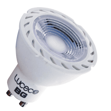 Luceco Gu10 3W - Lgn3W21 3-Le - Natural White - 3 Pack Led - 210 Lumens - 25000Hrs 38º Beam Angle 25 Year Life Non Dimming Will Retrofit Any Current Gu10 Halogen Lamp True Halogen Appearance And Perfect Fit Using The Latest Led Technology 10 Times Life...