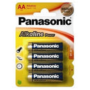 Panasonic Alkaline Power Aa Batteries 4 Pack Colour Bronze- Lr6Apb 4Bp Also Known As - 15Au Lr6 X91 Aa Sold As A Pack Of 4 Aa Batteries On A Card