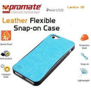 Promate Lanko.I5 Iphone 5 Hand-Crafted Leather Case Protective Elegant & Flexible For Iphone 5 5S Colour:Blue Flexible Snap-On Case Wrapped In Hand Crafted Leather For Iphone5 5Slanko.I5 Is An Elegant Case That Protects Your Iphone 5 5S In A High Quali...