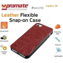 Promate Lanko.I5 Iphone 5 Hand-Crafted Leather Case Protective Elegant & Flexible For Iphone 5 5S Colour:Brown Flexible Snap-On Case Wrapped In Hand Crafted Leather For Iphone5 5Slanko.I5 Is An Elegant Case That Protects Your Iphone 5 5S In A High Qual...