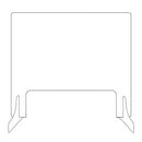 Casey Self Supporting Protective Transparent Barrier -Easily creates a physical barrier between employees and customers at service counters