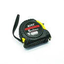 Aiyi Pocket Measuring Tape 5 Metres with Shock Resistant Case - Metric Measurements 19mm Width Polyester Coated Steel Blade Automatic return of blade with brake mechanism Belt clip and hand Strap High impact resistant PC-ABS plastic and Rubber Casing –...