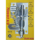 Noble Lockable Pad Bolt latch 125mm Zinc Plated- Can be installed horizontally or vertically Rust and Corrosion resistant for durability 3 Months Warranty