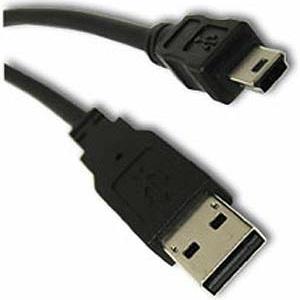 Digitech Usb To Mini Usb Cable – Usb Sync / Transfer Data & Charger Cable-Black, Oem, No Warranty