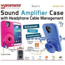 Promate Orator-S4 Sound Amplifier case for Samsung Galaxy S4 with headphone cable management Colour:Black 1 Year Warranty