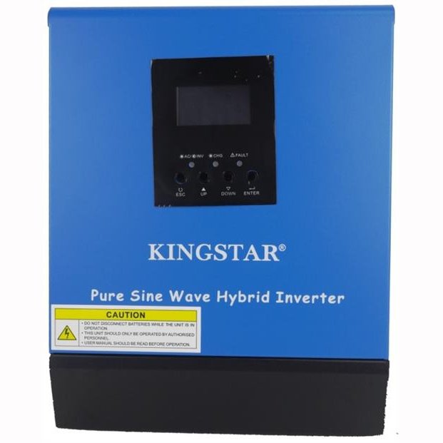 Solarix Kingstar 1000Va 12Vdc Pure Sine Wave Inverter-800W Rated Power, Dc Input Voltage12Vdc, Ac Input Voltage 230Vac, Ac Output Voltage 230Vac , 50-60 Hz Frequency , Dc Output 13.75V, 30A Pwm Solar Charge Controller, Max Pv Array Power 12V , 400W, Ma...