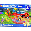 Butterfly 48 Piece A4 Wooden Puzzle Table Mountain-Interlocking Pieces 210 x 297mm Each Puzzle Contains A Full Size Poster