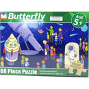 Butterfly 60 Piece A4 Wooden Puzzle At The Planetarium Interlocking Pieces 210 x 297mm Each Puzzle Contains A Full Size Poster