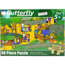 Butterfly 60 Piece A4 Wooden Puzzle At The Zoo-Interlocking Pieces 210 x 297mm Each Puzzle Contains A Full Size Poster