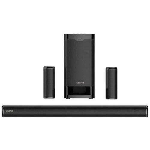 Sinotec Sbs 511Hs 5.1 Channel Soundbar System With External Wireless Subwoofer- Up To 630W Of Total Audio Power Output, Bluetooth Ver 4.2 Audio Streaming, 1X Usb 2.0 Audio Playback Port, Compatible Devices Tv, Android, Ios, 1X Aux Input, 1X Optical Input