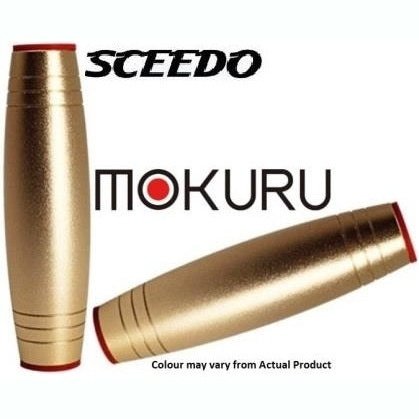 Sceedo Mokuru Fidget Roller Stick Stress Toy Aluminium Alloy And Silicone Coated Finish Gold , Retail Box, No Warranty