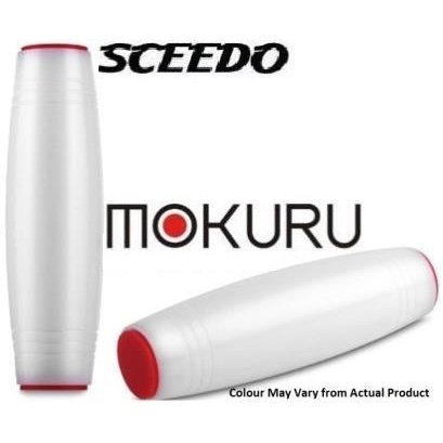 Sceedo Mokuru Fidget Roller Stick Stress Toy Aluminium Alloy And Silicone Coated Finish Silver , Retail Box, No Warranty