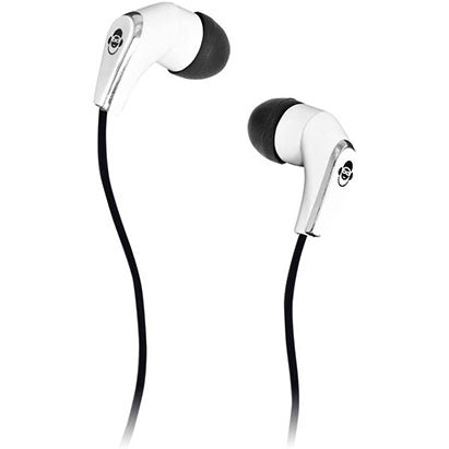 Idance Slam-10 In-Ear Stereo Earphones - White, Retail Box , 1 Year Limited Warranty