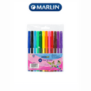 Marlin Kids Fibre Tip Koki Colour Pens -Pack Of 12 Ergonomic Grip Design Ideal For Children's Hands 12 Assorted Vibrant Coloured Pens Perfect For Schools And At Home Hardwearing Fibre Tip