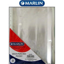 Marlin A4 File Pockets Sleeves Clear Pack of 100- Clear A4 Multi Punched Pockets 40 Micron Protect Important Papers And Documents From Wrinkles And Dust Multi Punched Holes For Easy Filing