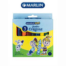 Marlin Kids Jumbo Wax Crayons 14mm ( Pack of 9 )