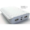 Ifatel Power Bank 10400Mah With Flash Light - Red - Dual Usb Outputs - 5V Output Voltage