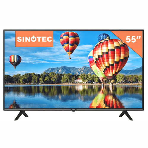 Sinotec 55Inch (Stl-55U20At) Uhd Android Led Tv - Resolution 3840 X 2160, Brightness 250Nit, Contrast Ratio 5000:1, Response Time 9.5Ms, Hdr10 Hdr10+ Hlg Yes, Android System With Google Play Store, Infinity Screen, Google Assistant, Youtube Youtube Hd
