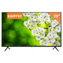 Sinotec 70 Inch Uhd Led Backlit Android 10 Smart Tv- Resolution 3840 × 2160, Refresh Rate Tbc, Response Time 9ms, Contrast Ratio 5000:1, Brightness 260nit, Android 10 Os With Google Play Store And Browser, Voice Search, Bluetooth Connectivity, Built-in Wi