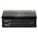 TrendNet 5 Port 10 100 Mbps Fast Ethernet GREENnet Desktop Switch -56KB Data RAM buffer 1 Gbps Switching Fabric Plug and Play up to 200 Mbps (full duplex) Data Transfer Rate Compact design Non-blocking wire-speed architecture Power saving GREENnet tech...