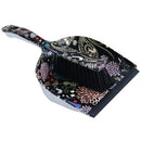 Totally Handheld Brush And Dustpan Set Black Floral Design – Handheld Brush And Dustpan, Scoop Design Securely Holds Dust And Debris- Ideal For Indoor And Outdoor Use No Packaging Out Of Box Failure Warranty