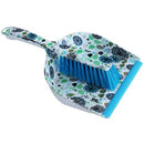 Totally Handheld Brush And Dustpan Set White Floral Design – Handheld Brush and Dustpan Scoop Design Securely Holds Dust And Debris- Ideal for Indoor and Outdoor Use No Packaging Out Of Box Failure Warranty