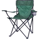 Totally Camping Chair Green -Strong And Durable Steel Frame Construction Lightweight Polyester Arms Back And Seat Built-In Drink And Magazine Holder Fold-Away Design Holds Weight Up To 110kg Carry Bag Included Perfect Addition To Any Outdoor Space Out ...