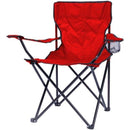 Totally Camping Chair Red -Strong And Durable Steel Frame Construction Lightweight Polyester Arms Back And Seat Built-In Drink And Magazine Holder Fold-Away Design Holds Weight Up To 110kg Carry Bag Included Perfect Addition To Any Outdoor Space Out of...