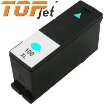 Topjet Generic Replacement Ink Cartridge For Lexmark 100Xl Le14N1069Bp - Page Yield 600 Pages With 5% Coverage For Lexmark S305 S405 S505 S605 S815 Pro 205 Pro 705 Pro 707 Pro 805 Pro 905 - High Yield Cyan