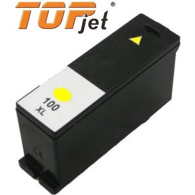 Topjet Generic Replacement Ink Cartridge For Lexmark 100Xl Le14N1071Bp - Page Yield 600 Pages With 5% Coverage For Lexmark S305 S405 S505 S605 S815 Pro 205 Pro 705 Pro 707 Pro 805 Pro 905 - High Yield Yellow