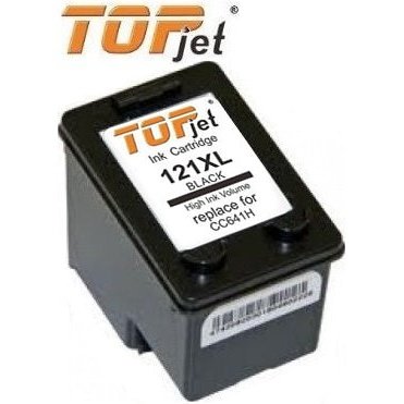 TopJet Generic Replacement Ink Cartridge for HP 121XL -CC641HE - Page Yield 600 pages with 5% coverage for use with Deskjet D1560 / D1663 / F2423 / F2480 / F2483 / F2493 / D2563 / D2663 / F4473 / F4483 / F4583 / D5563 / C4683 / C4783 / C4793 / C4795 -H...