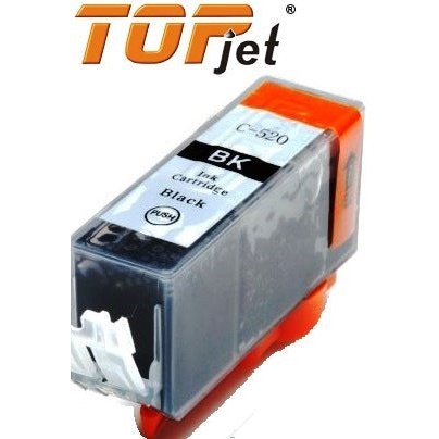 TopJet Generic Replacement Ink Cartridge for Canon PGI-520BK - Page Yield 300 pages with 5% Coverage for Canon-Pixma-IP-4700 / IP-4600 / IP-4600X / MP-540 / MP-620 / MP-630 / MP-980 / MX-860 / IP-3600 / MP-550 / MP-560 / MP-640 / MP-990 / MX-870 / MX-8...