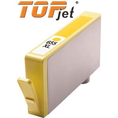 Topjet Generic Replacement Ink Cartridge For Hp 655Xl Cz112Ae - Page Yield 480 Pages With 5% Coverage For Hp Deskjet Ink Advantage 3525 4615 5525 4625 - High Yield Yellow
