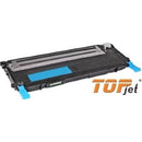 Topjet Generic Replacement Toner Cartridge For Samsung Clt-C407S -Page Yield:1000 Pages With 5% Coverage For Clp-320 Clp-320N Clp-321N Clp-325 Clp-325W Clp-326 Clx-3180 Clx-3185Fw Clx-3185N Clx-3186-Cyan