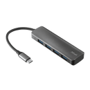 Trust Halyx 4 Port Hub With Usb 3.2 Ports, Retail Box, Limited Lifetime Warranty