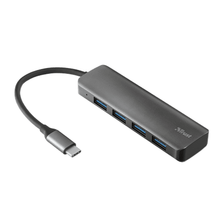 Trust Halyx 4 Port Hub With Usb 3.2 Ports, Retail Box, Limited Lifetime Warranty