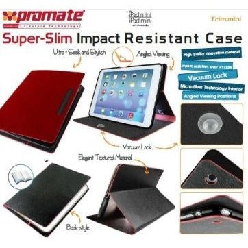 Promate Trim.mini Super-Slim Impact Resistant Case For IPad Mini With Retina Red 1 Year Warranty
