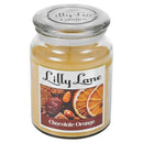 Lilly Lane Chocolate and Orange Scented Candle Large Lidded Mason Glass Jar – Wax Capacity 510grams Burn Time Up to 75 Hours High Quality Premium paraffin wax Natural Material Wick 100% recyclable Large Lidded Mason Glass Jar Orange and Cinnamon
