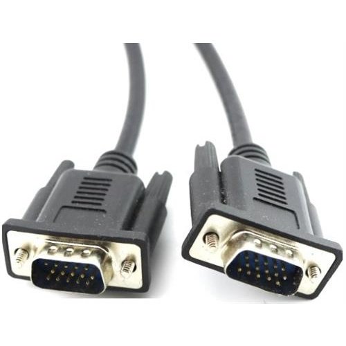 Unique Svga Monitor Cable - Hd15 Pin Male To Hd15 Pin Male Vga Cable 1.8 Metre Length, Black, Poly Bag, No Warranty
