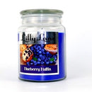 Lilly Lane Blueberry Muffin Scented Candle Large Lidded Mason Glass Jar – Wax Capacity 510grams Burn Time Up to 75 Hours High Quality Premium paraffin wax Natural Material Wick 100% recyclable Large Lidded Mason Glass Jar