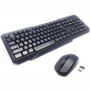 UniQue Wireless USB 104 Keys Standard US Layout Keyboard and Wireless 2 Button 1000 DPI Optical Mouse Combo- Wireless 104 Qwerty Keyboard Wireless 2 Button 1000 DPI Optical Mouse with Scroll Wheel Unified Wireless 2.4 Ghz Nano Receiver Dongle Requires ...