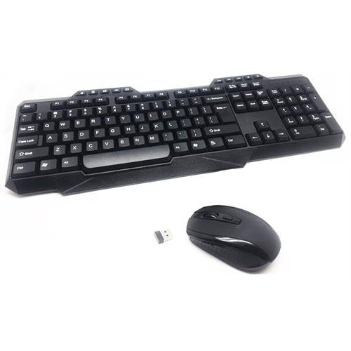 UniQue Wireless USB Multimedia Keyboard and Wireless 5 Button 1000 DPI Optical Mouse Combo - Wireless 104 Qwerty Keyboard With Extra 10 Keys For Multimedia Functions Wireless 5 Button 1000 DPI Optical Mouse with Scroll Wheel Unified Wireless 2.4 Ghz Na...