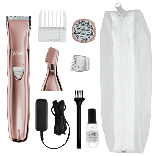 Wahl Pure Confidence Rechargeable Rose Gold 9 Piece Ladies Trimmer Kit Retail Box 1 Year Warranty