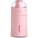 Casey X7 Magic Multifunctional Portable 175ml USB Humidifier Air Purifier Mist Maker with Magical LED light For Home Office and Car-Pink