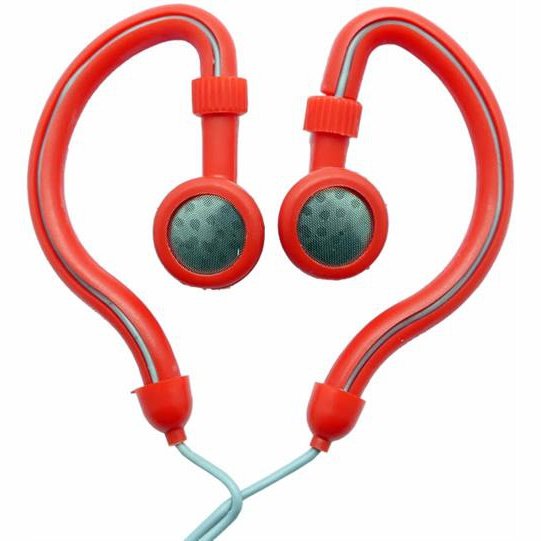 Geeko Innovate Hook On Ear Dynamic Stereo Earphones – Impedance: 32 Ohms @1KHz Frequency Response: 20-20000Hz Maximum Power Input: 0.05w Sensitivity: 105dB/mW Jack: 3.5mm Length of Cable: 1.2m – Red 1 year Limited Warranty