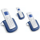 Bell Cordless Telephone Air-03 - Trio - 3 Cordless Dect Phones, With Speaker Phone, Blue Back Light Display, Up To 4 Handsets Per Base, Alarm Function, Increased Handset Volume Control, Switchboard Compatible, 200 Entries, 6 Hrs Talk Time, 50 Name & Numbe