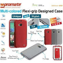 Promate Akton-M8 Multi-colored flexi-grip designed case for HTC One M8 Colour:Green 1 Year Warranty