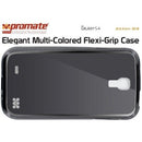 Promate Akton-S4 Elegant Multi-Colored Flexi-Grip Case for Samsung Galaxy S4-Black 1 Year Warranty