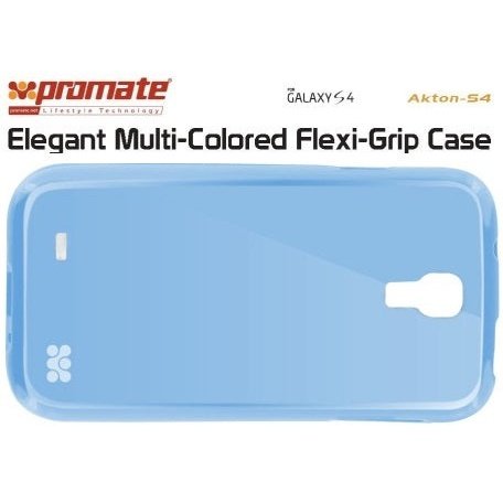 Promate Akton-S4 Elegant Multi-Colored Flexi-Grip Case for Samsung Galaxy S4-Blue 1 Year Warranty